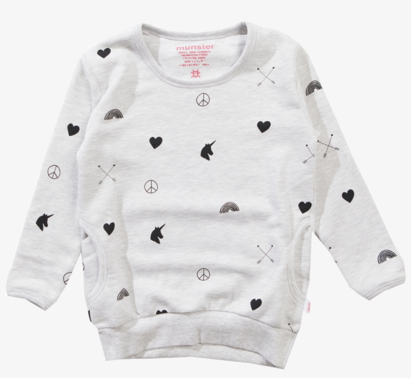 Munster Kids Love Arrow Sweatshirt - Long-sleeved T-shirt, transparent png download