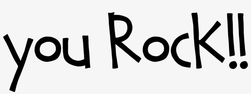 Tidbits Trinkets Images Happy Birthday - You Rock Clip Art Black And White, transparent png download