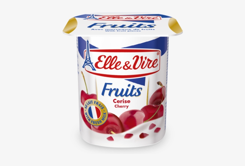 Elle & Vire Cherry Fruits Yoghurt - Elle & Vire Mango Yogurt, transparent png download