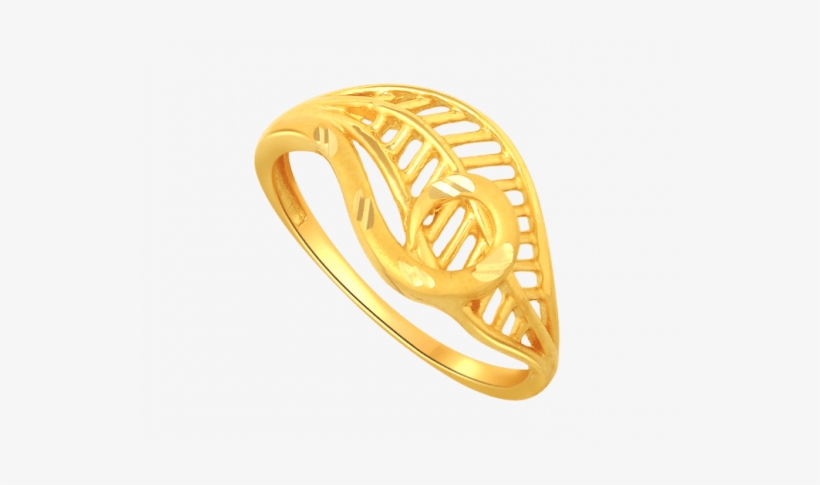 Golden Veins Gold Ring - Gold, transparent png download