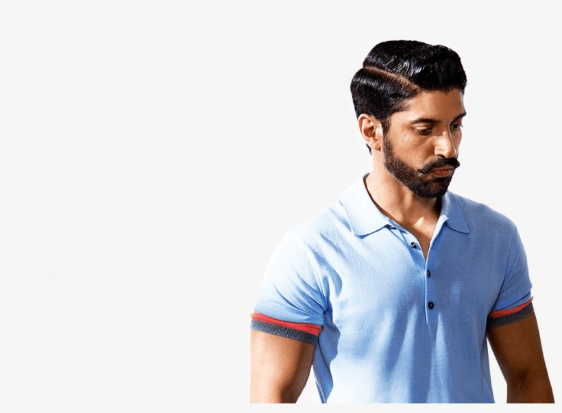 Top Bollywood Star Actor Farhan Akhtar Smiling Images - Tucked In Polo Style, transparent png download