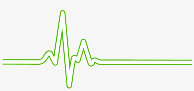 Ekg Png - Green Ekg, transparent png download