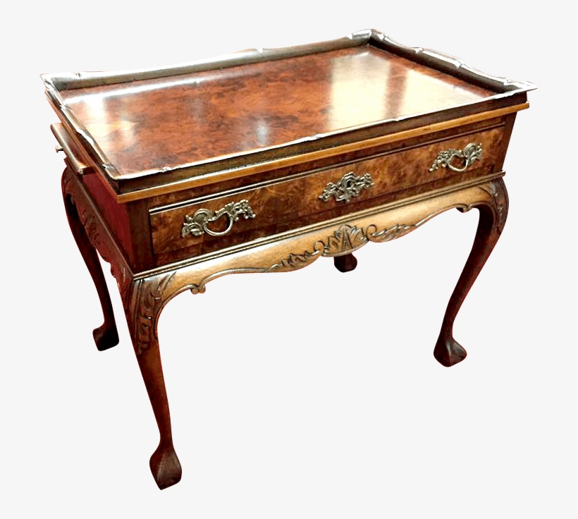 Vintage Tea Table - Furniture, transparent png download