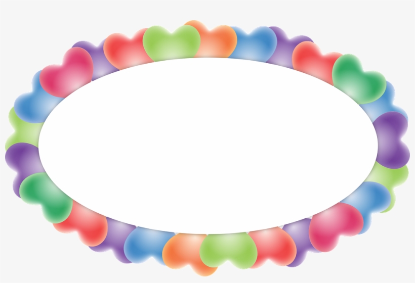 Balloon Oval Burst - Bingkai Foto Lonjong, transparent png download
