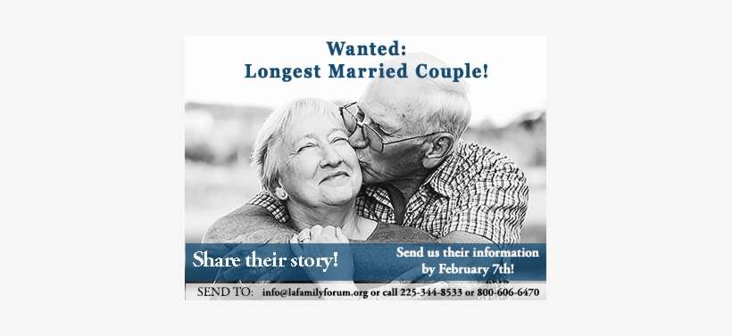 Louisiana Family Forum Opens Contest For State's Longest - Grandfather And Grandmother Sweet, transparent png download