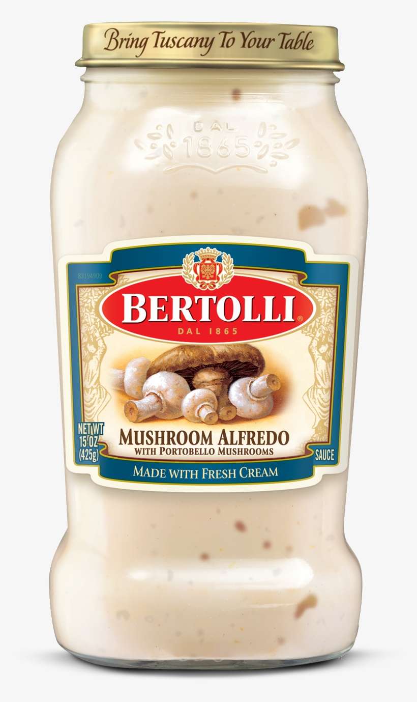 Bertolli Alfredo Sauce With Mushrooms, transparent png download
