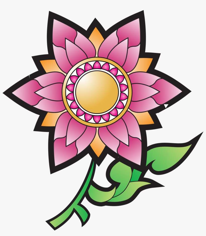 Drawing Flower Black And White Clip Art - Clip Art, transparent png download