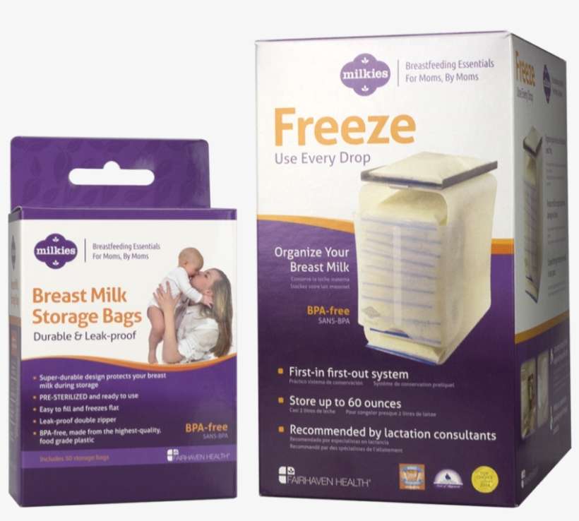 Milk Storage Bundle - Milkies Breast Milk Storage Bags, transparent png download