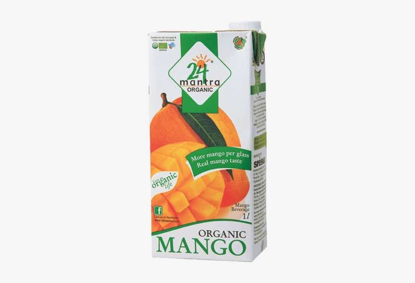 24 Mantra Organic Mango Juice, transparent png download