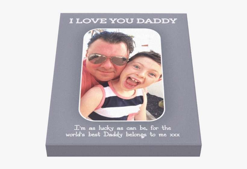 I Love You Daddy Canvas - Book Cover, transparent png download