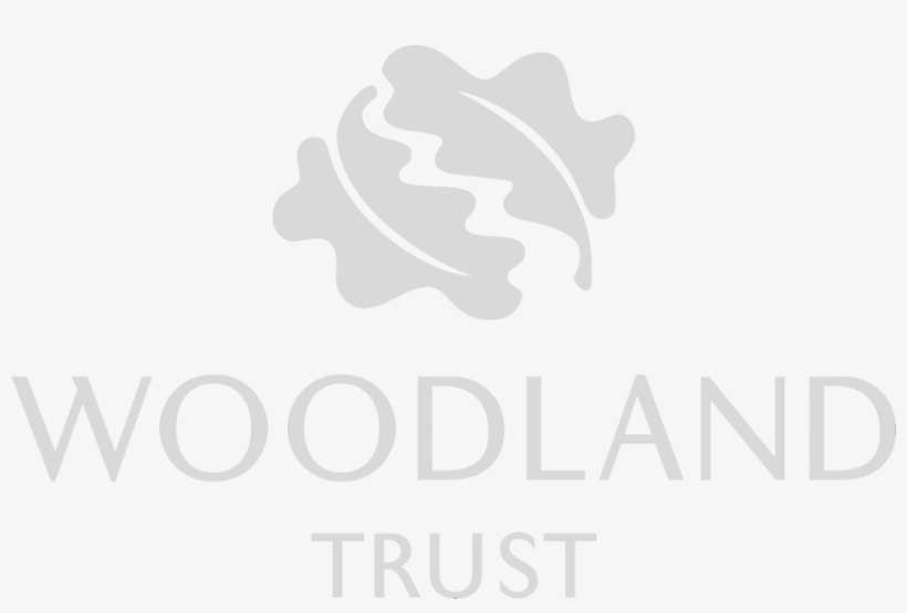Working In Partnership With - Woodland Trust Logo White, transparent png download