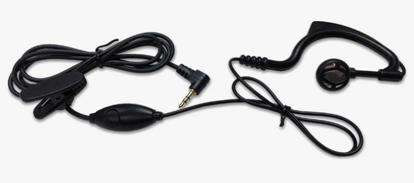 Headset Earpiece - Wire, transparent png download