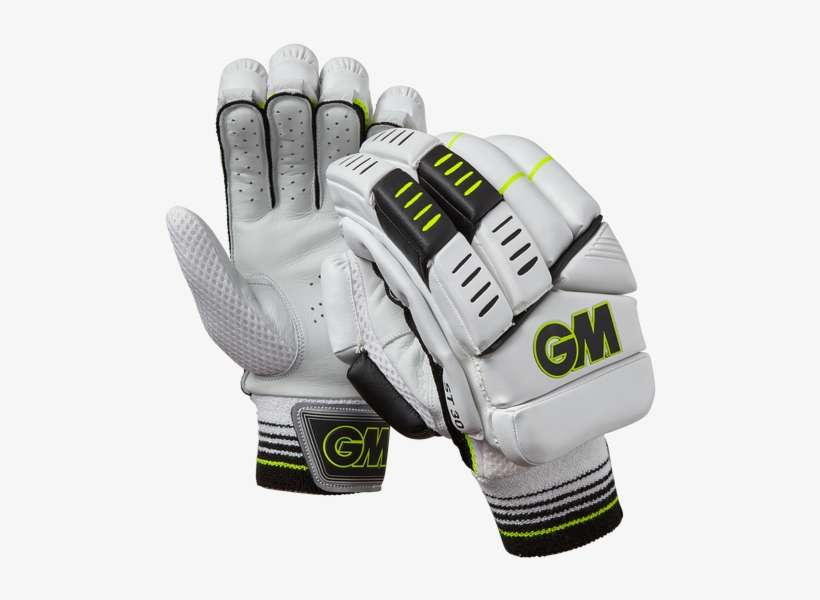 Image - Gunn Moore St30 Rh Batting Gloves White Black, transparent png download
