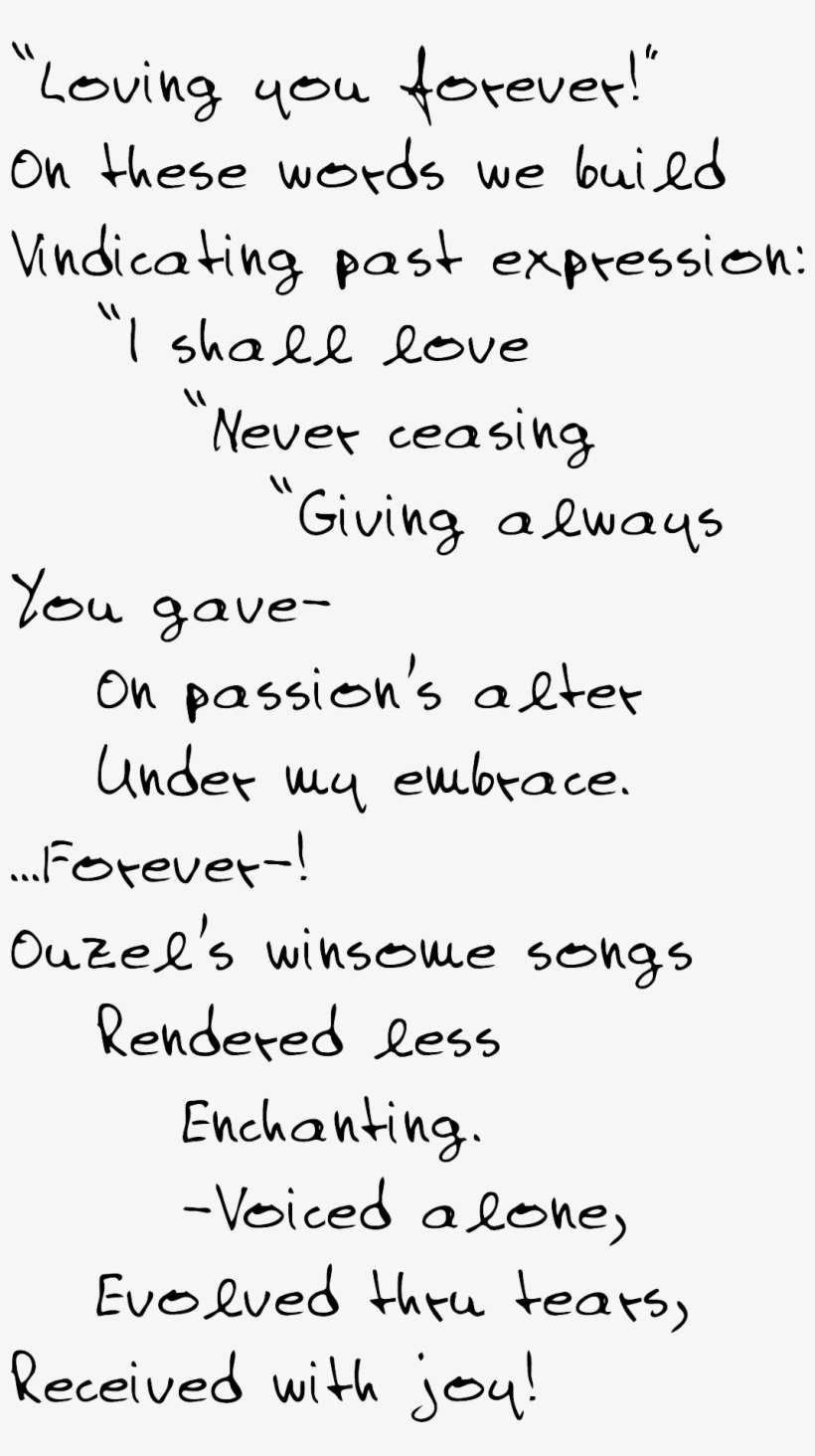 Loving You Forever - Poetry, transparent png download