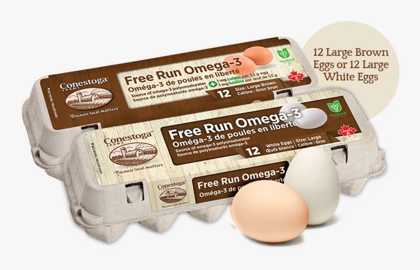 Ontario Local Free Run Omega-3 Eggs - Conestoga Free Run Eggs, transparent png download