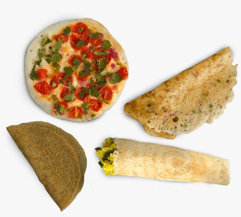 Rava Dosa, Adai Dosa, And Uttapam Are Delicious, But - Mollete, transparent png download