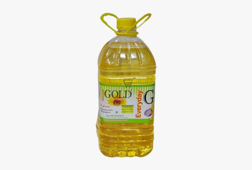 Gold Sunflower Oil Png Image - Vegetable Oil, transparent png download