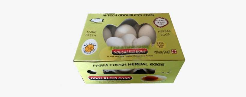 Farm Fresh Herbals Odourless Eggs 6 Pcs, transparent png download