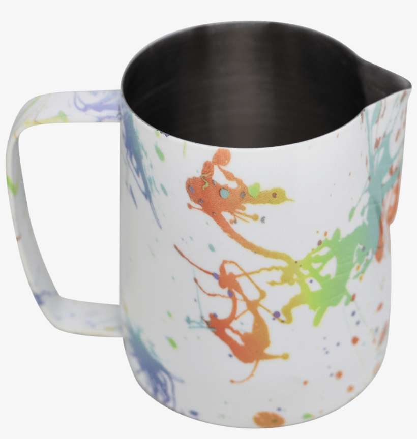Color Splash Pitcher - Color Splash Latte Art Pitcher Set, transparent png download