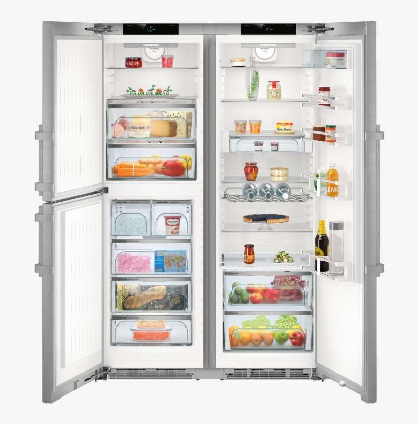 Liebherr Sbses 8473 Premium Side By Side Biofresh And - Liebherr Sbses8663 Steel Side By Side Fridge Freezer, transparent png download