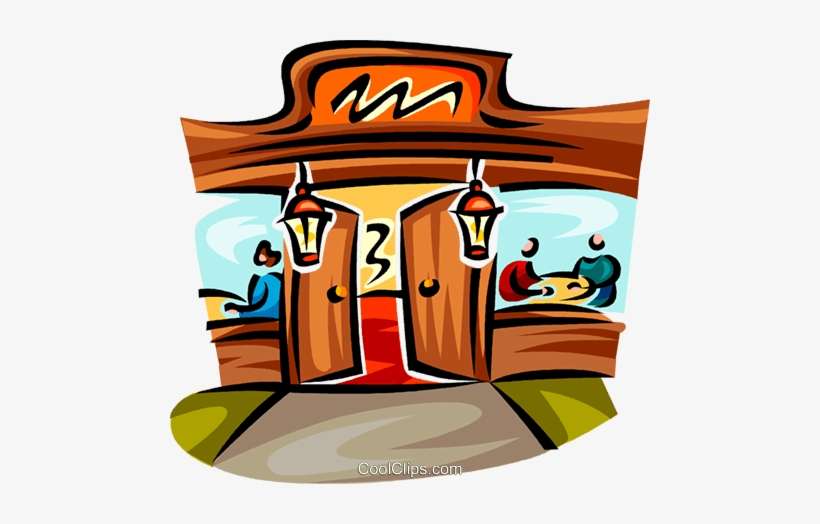 Restaurant Scenes Royalty Free Vector Clip Art Illustration - Restaurant Clipart Png, transparent png download