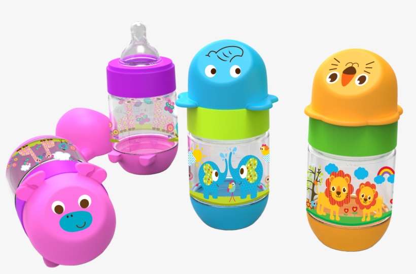 Wide Neck Feeding Bottle 125 Ml - Baby Safe Feeding Bottle, transparent png download