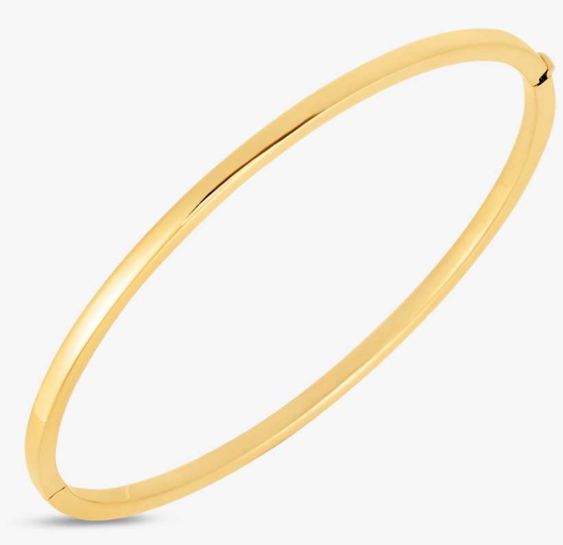 Roberto Coin Designer Gold 18k Yellow Gold Oval - Bangle, transparent png download