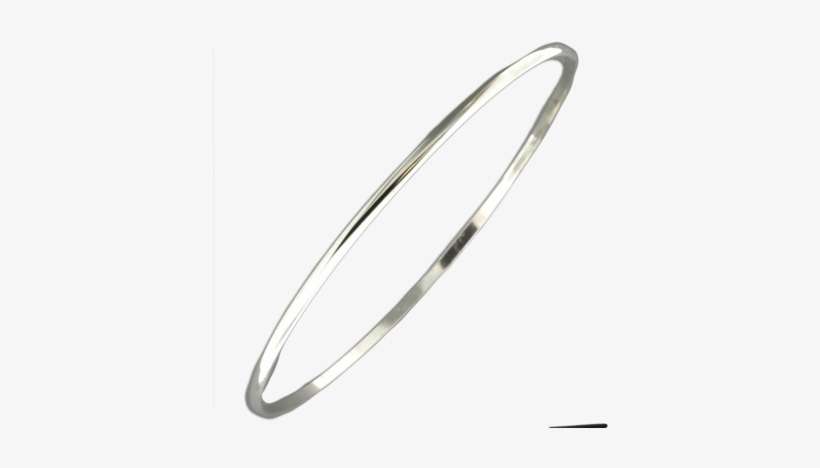 Bangle Bracelet 2mm Half Round - Bangle, transparent png download
