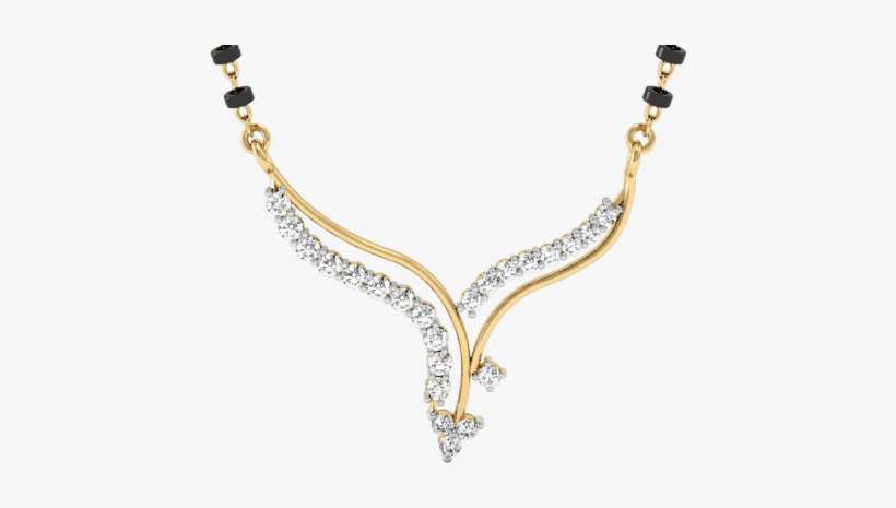 Vachya 18k Diamond Mangalsutra - Png Diamond Mangalsutra Designs, transparent png download