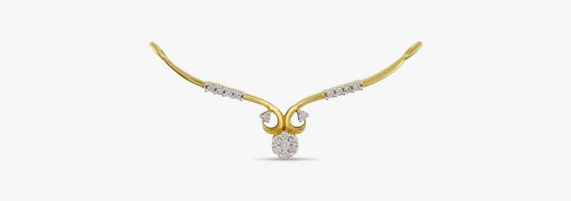Diamond Mangalsutra Pendant - Golden Eagle, transparent png download