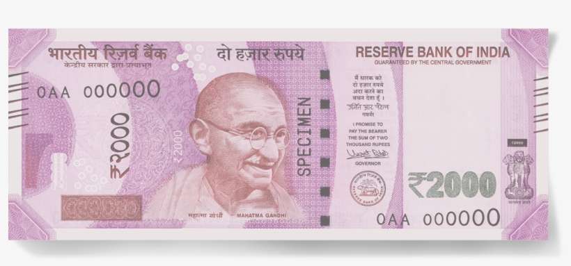 Rbi - 2000 Rupees New, transparent png download