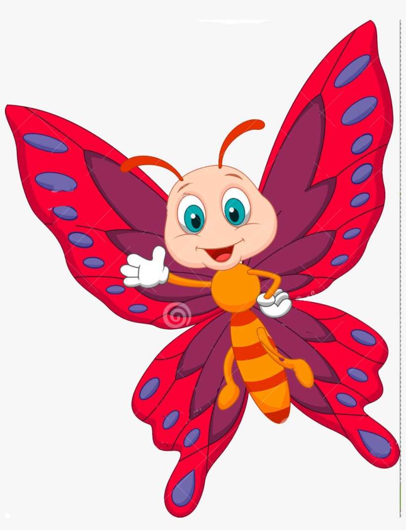 Sheila Ramos - Cartoon Butterfly, transparent png download