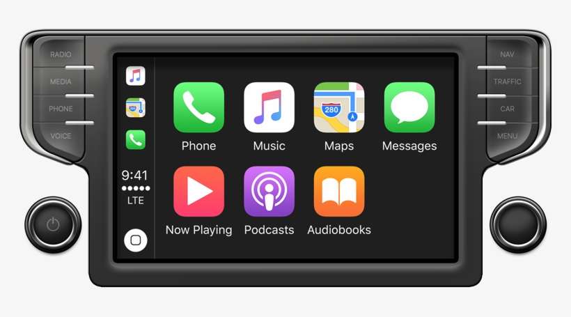 Illustration Of A Car's Built-in Dashboard Display - Best Double Din Car Stereo 2018, transparent png download