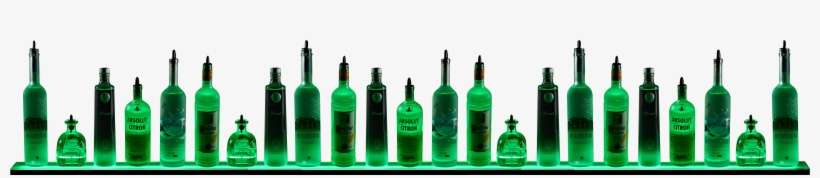 Cropped 6ft Green Light Shelf White Background - Drink Shelf Png, transparent png download