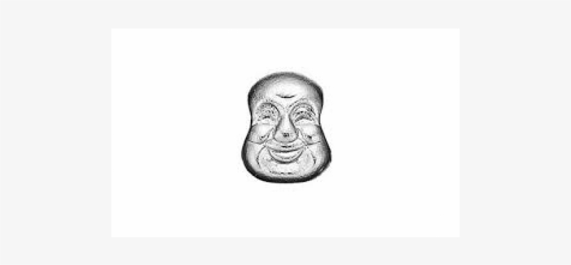 Story By Kranz & Ziegler Silver Happy Buddha Face Charm - Story By Kranz & Ziegler - Sølvknap Buddha, transparent png download