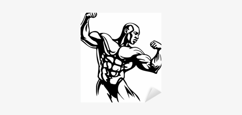 Bodybuilding And Powerlifting - Imagenes En Caricatura De Fisicoculturista, transparent png download