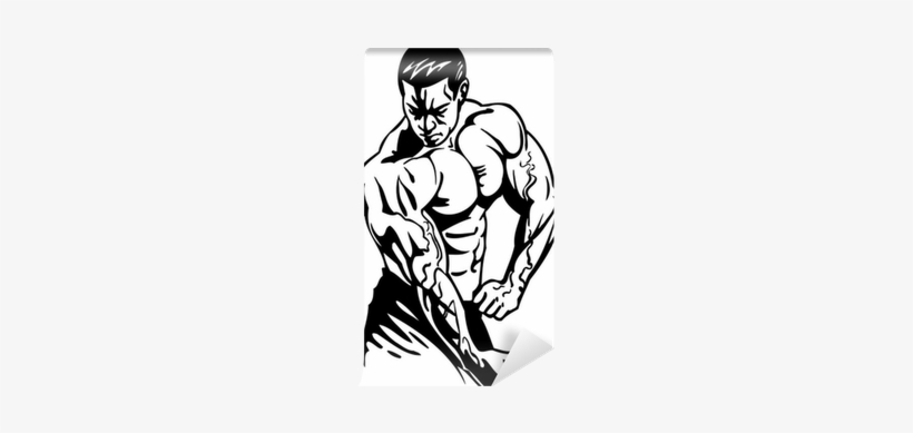 Bodybuilding And Powerlifting - Vector Bodybuilder Logo Png, transparent png download