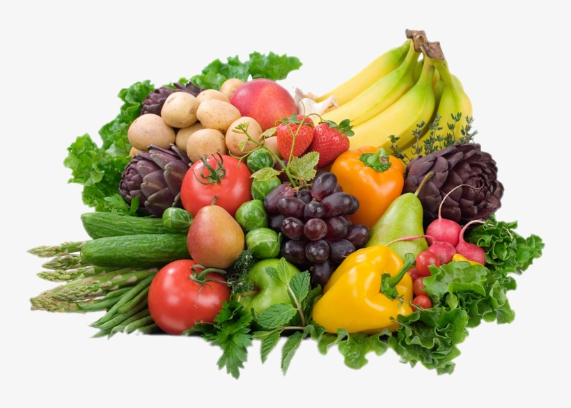 Fruit Bunch Picture - Fruit And Vegetable Plate, transparent png download