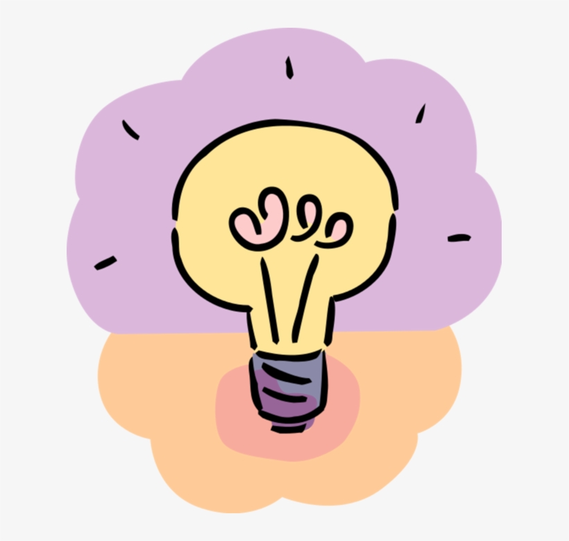 Vector Illustration Of Electric Light Bulb Symbol Of, transparent png download