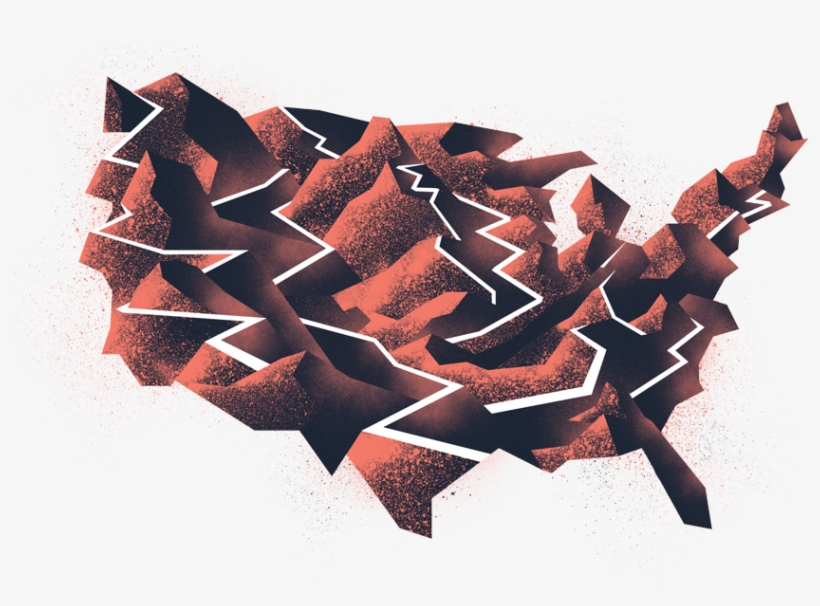 Map-shores - 2000 Election Results Animated Gif, transparent png download