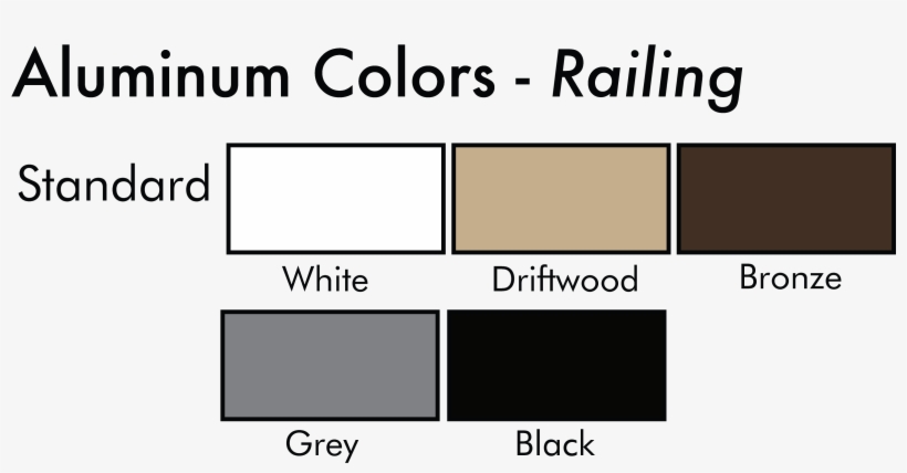 Railing Aluminumcolorsamples 01 - Color, transparent png download