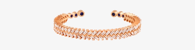 String Dancer Chevron Bangle In Diamonds And Rose Gold - String Dancer, transparent png download