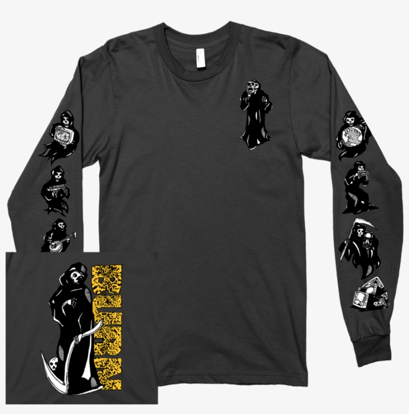Burn "reaper" Black Longsleeve - Burn - Reaper Pocket Grey M, transparent png download