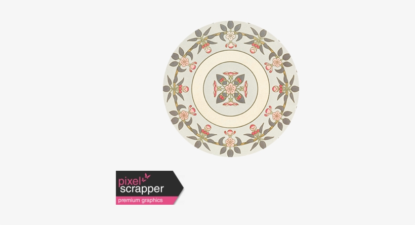 Apple Blossom Brad Disk - Digital Scrapbooking, transparent png download