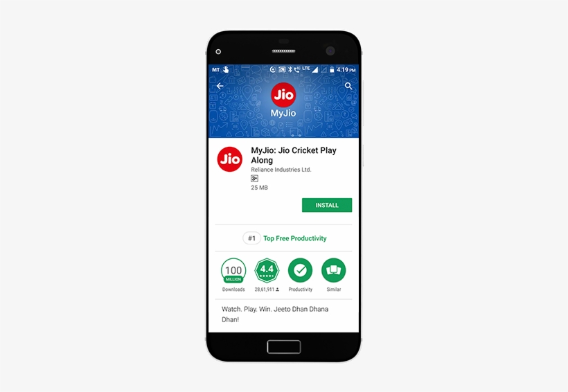 Install Myjio App - Google Play, transparent png download