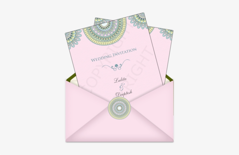 Letter Style Email Indian Wedding Invitation Design - Wedding Invitation, transparent png download