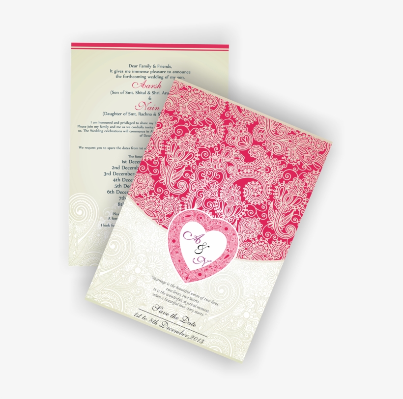 Wedding Card Design For Shital Varsha Group - Logo, transparent png download