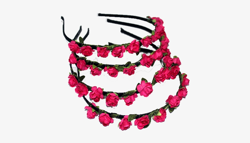 Paper Flower Alice Band Rose Pink - Alice Band, transparent png download
