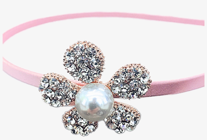 Hairband Crystal Flower - Headpiece, transparent png download
