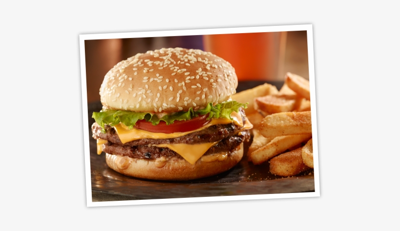Red's Tavern Double® Two Classic Sized Patties Of Fire - Burger And Fries Red Robin, transparent png download